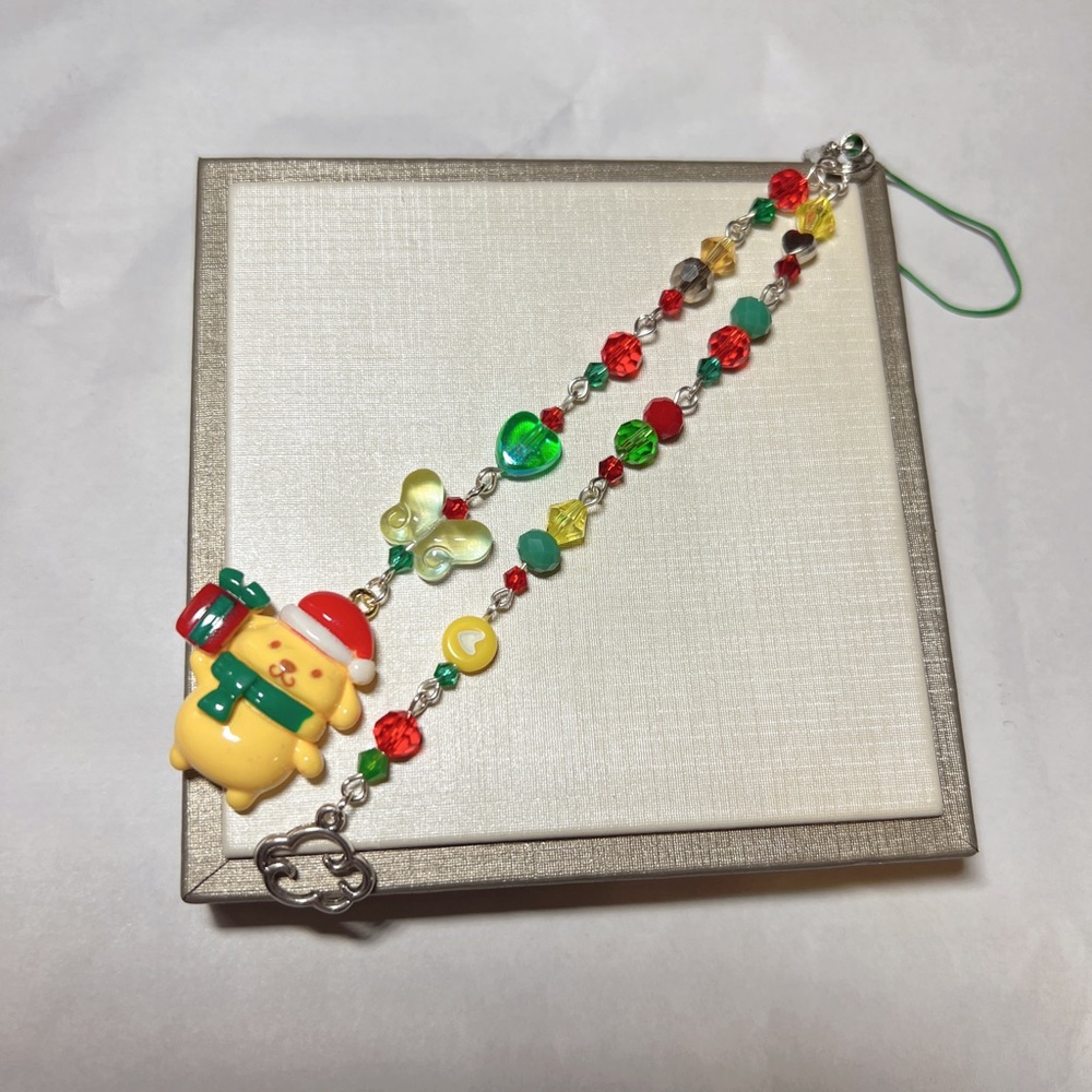 Sanrio pompompurin phone charm